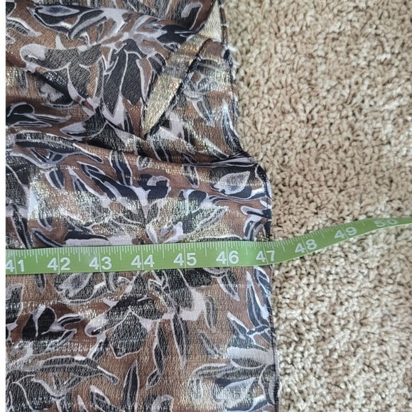 Tanya Taylor Meredith Metallic Silk Blend Maxi Dress, sz 14 - Picture 15 of 16